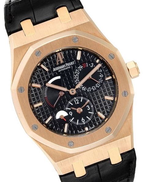 Audemars Piguet Royal Oak Dual Time Rose Gold Mens Watch 